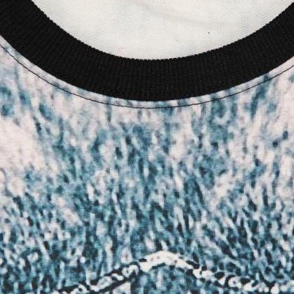 Cool Cat Print Fashion Crewneck Sweatshirt-unisex
